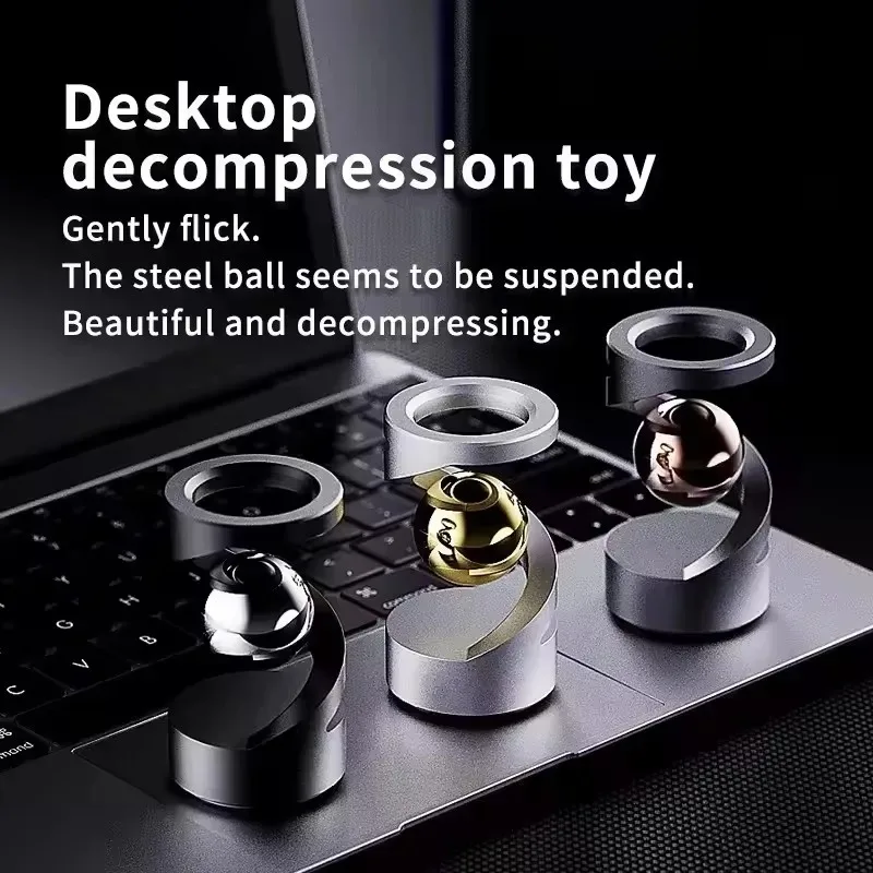 New Hot Selling Desktop Floating Gyroscope Standalone Site Decorative Piece Creative Stress Relief Toy