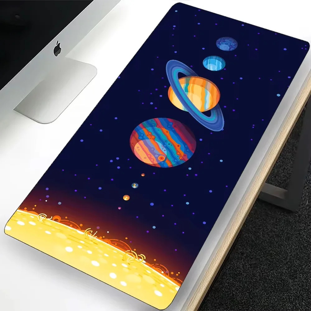 Universe Space Solar System Planet Large Gaming Mouse Pad Computer Mousepad PC Gamer Laptop Mouse Mat XXL Keyboard Mat Desk Pad