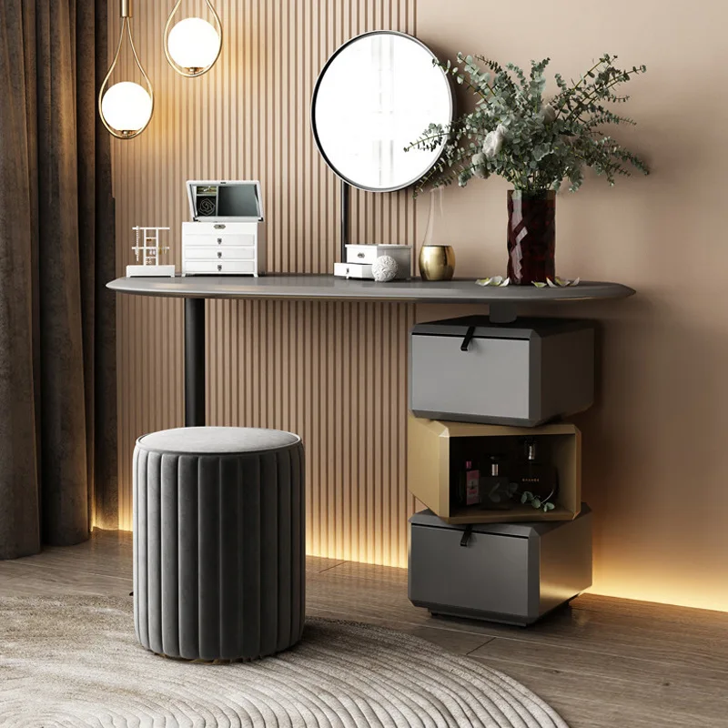 

Italian solid wood dressing table online celebrity dressing table modern simple small bedroom advanced design sense dressing tab