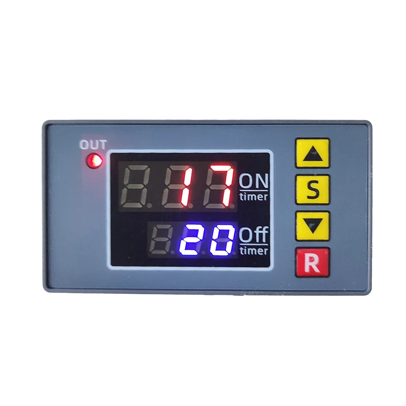 

12V24V AC110V220V Time Delay Relay Module, Delayed Power-On, Delayed Power-Off, Cyclic Timing Control Switch 1-999S Delay Timer