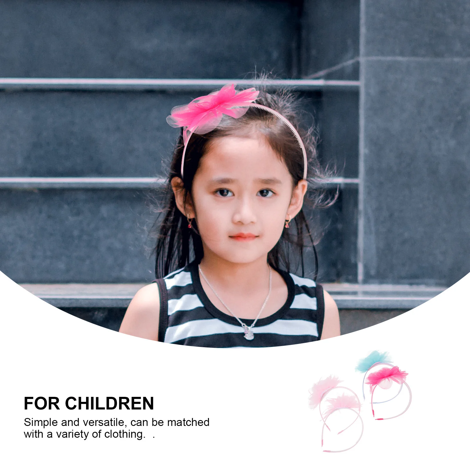 

4 шт., повязки на голову с цветами, прекрасный декор для волос для детей, праздничный костюм, очаровательный головной убор для фотостудии