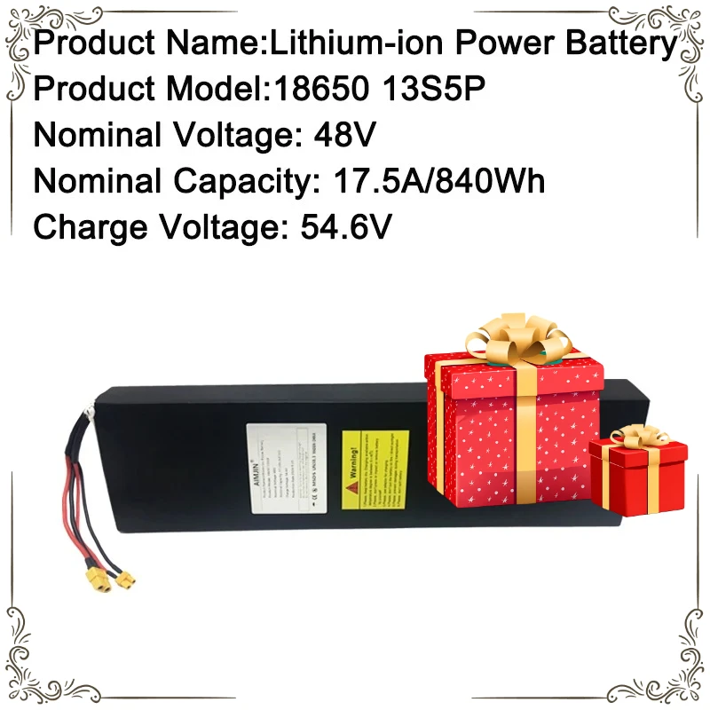 

for Kugoo X1/X1 Plus 48V 17.5Ah Lithium Battery pack with BMS ﻿48V 17500mAh Scooter Battery