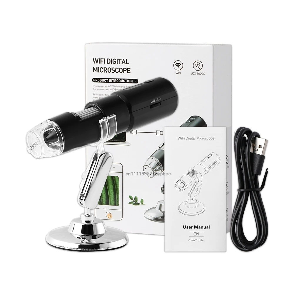 1000 Times Wireless Dermatoscope Scalp Skin Analyzer Machine Facial and Body Analyzer Electronics Microscope Beauty Health Pro