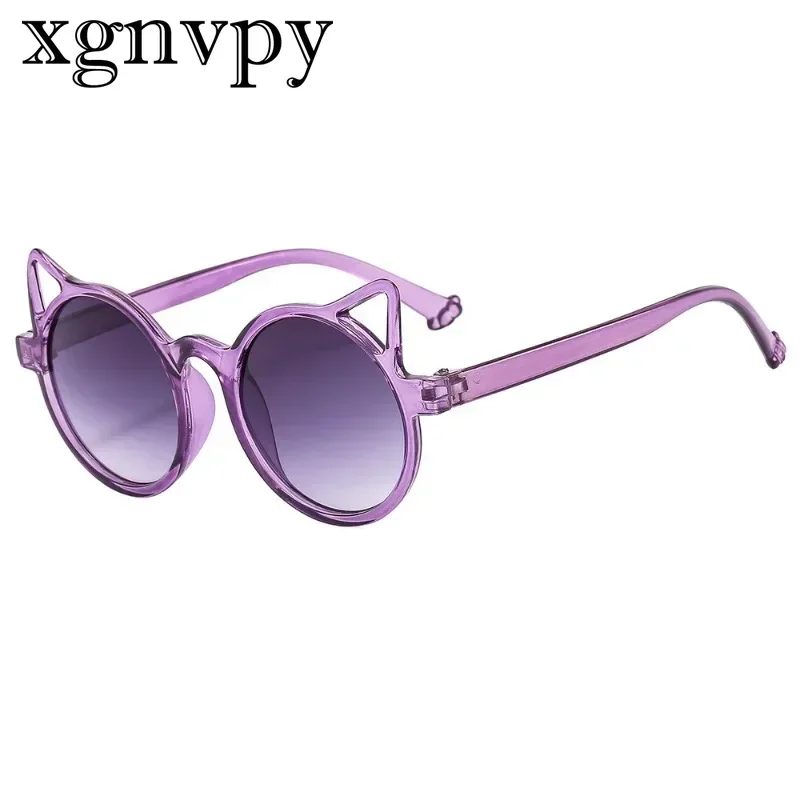 Xgnvpy bambini occhiali da sole per adulti neonata parasole polarizzato Cute Cartoon Cat Glasses Boy Tide Personality Fashion