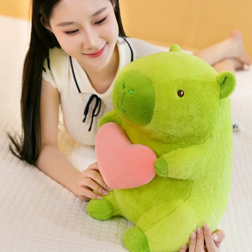 

PP Cotton Green Capybara Plush Toy Fluffy Simulation Love Capybara Doll Cartoon Soft Capibara Anime Fluffty Toy Birthday Gift