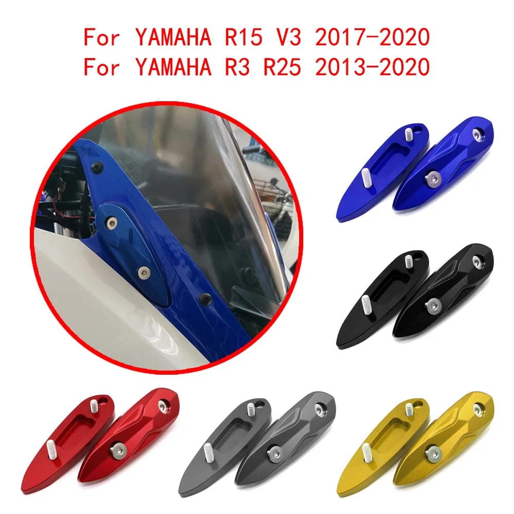 

R3 R25 2016-2013 Motorcycle Accessories Rearview Mirror Hole Cap Cover Mirror Eliminators For YAMAHA R15 V3 & R3 R25 2020-2017