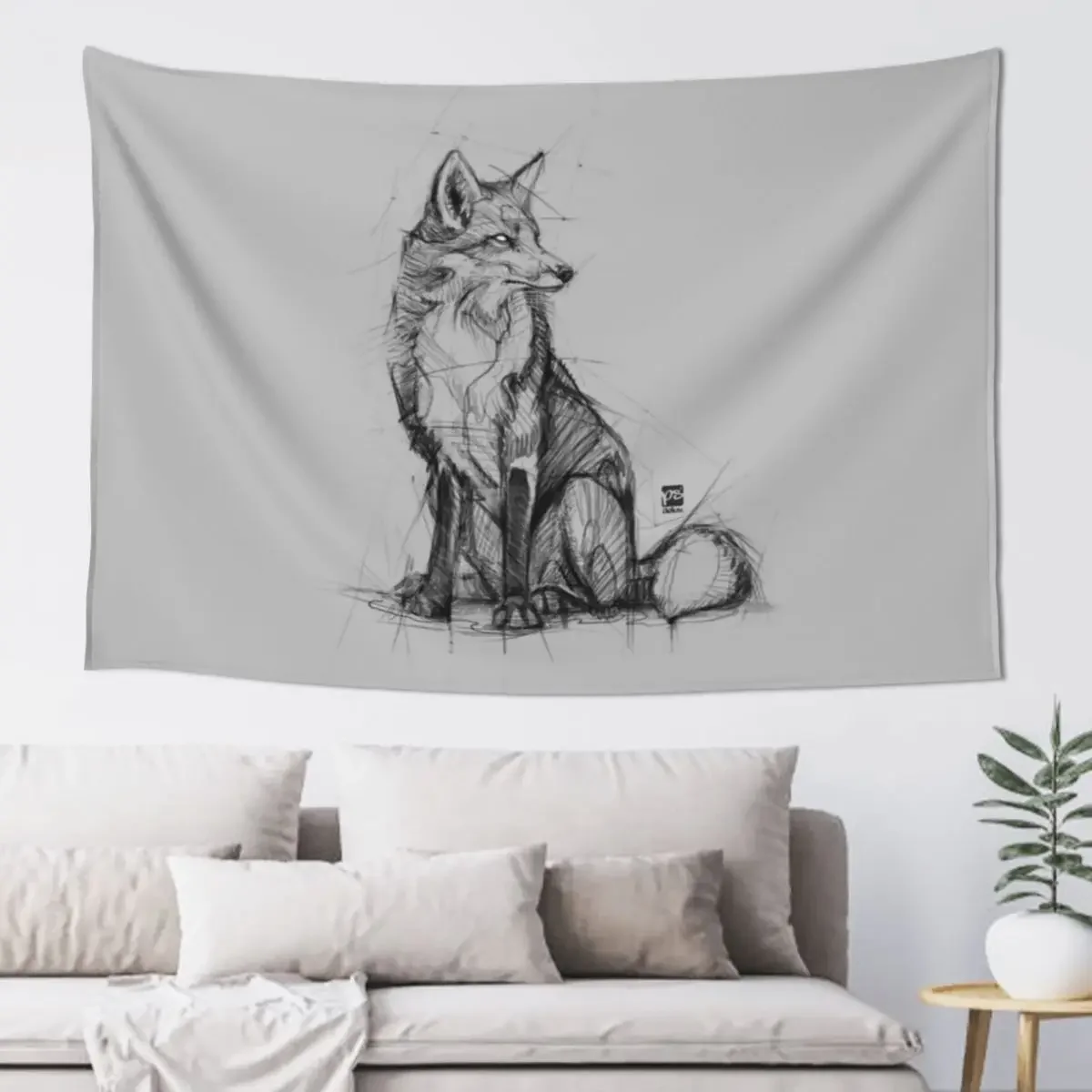 

fox sketch psdelux Tapestry Wall Tapestries Decoration For Home Decor Home Wall Hanging Wall Tapestry