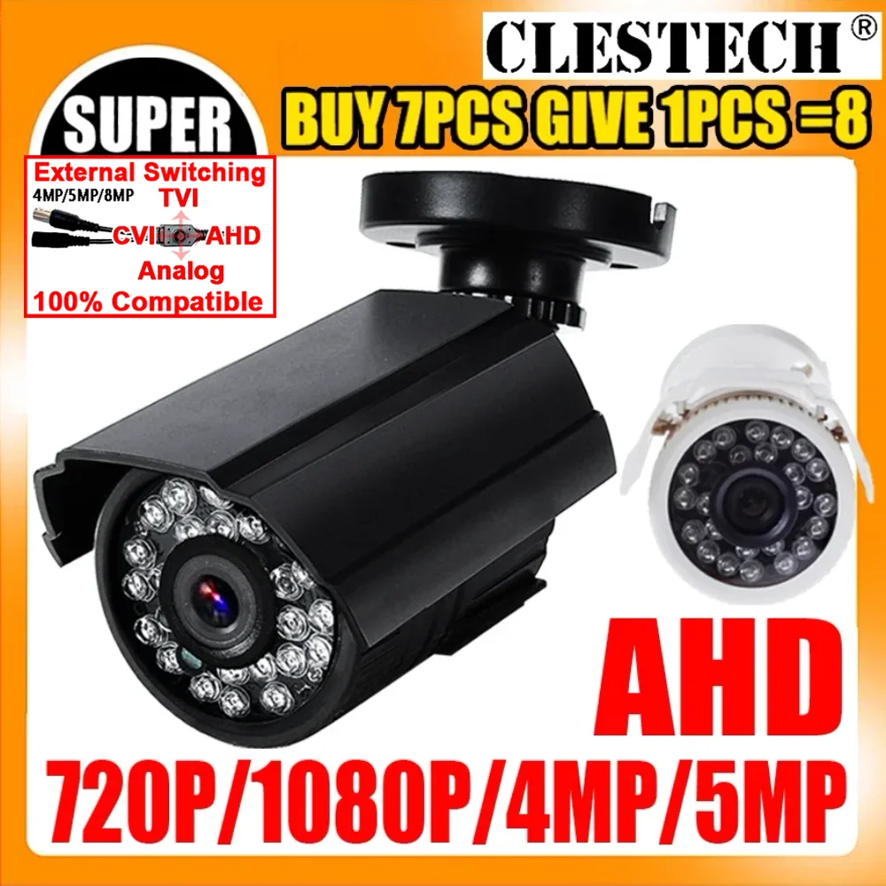 

XVI-4in1 720P 1080P 4MP 5MP AHD CAMERA Digital HD 2MP Security Surveillance CCTV Mini For Home In/Outdoor Waterproof IP66 Street