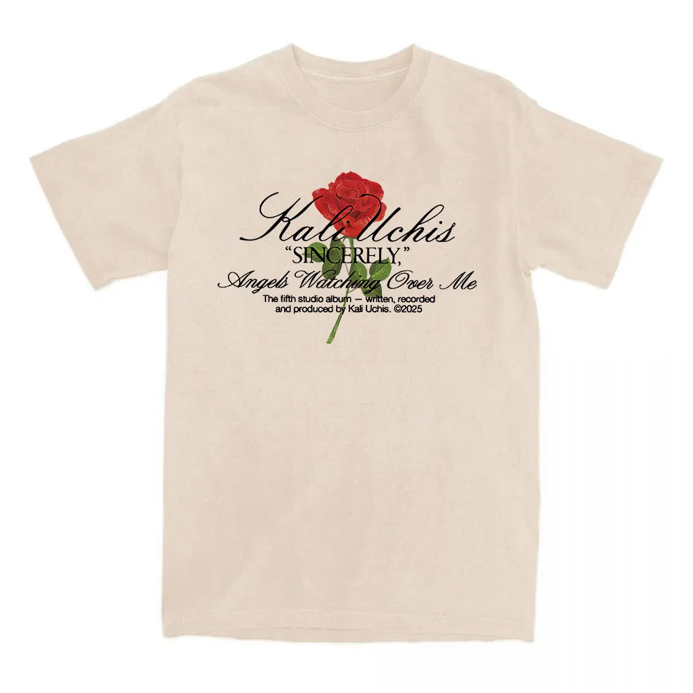 بصدق ارتفع تي شيرت كالي UCHIS المغني الجرافيك بلايز قصيرة الأكمام القطن الإناث تي شيرت النساء الرجال الملابس عادية فضفاض تيز