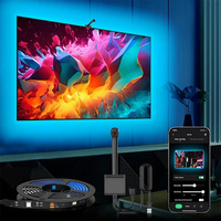 TV Backlight RGBIC LED Strip Light with Color Pickup Music Sync APP Control for 55-75inch TV Atmosphere lights