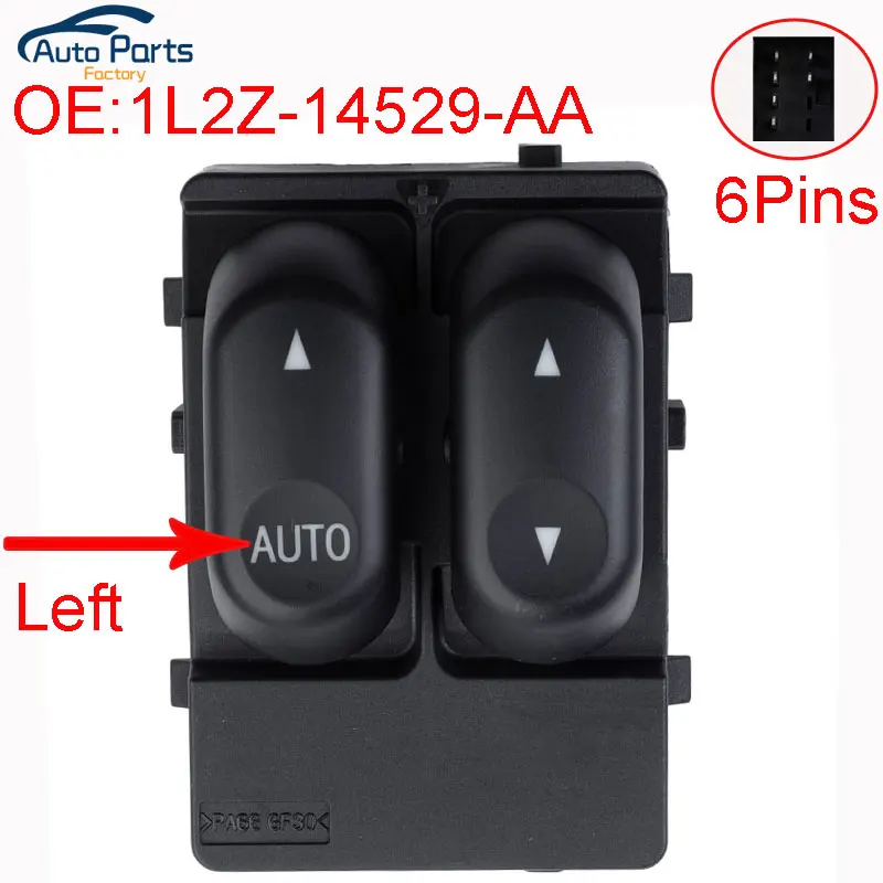 New Front Left Driver Side Power Window Switch For Ford Explorer Sport F250 F350 F450 F550 1L2Z-14529-AA 1L2Z14529AA