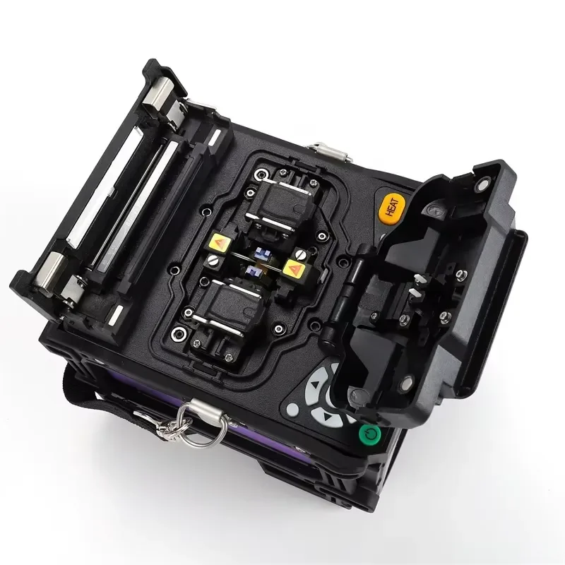 Multilanguage 4 Motors FTTH Solution Fiber Optic Fusion Splicer Splicing Machine Signal Fire Fusion for 3G for