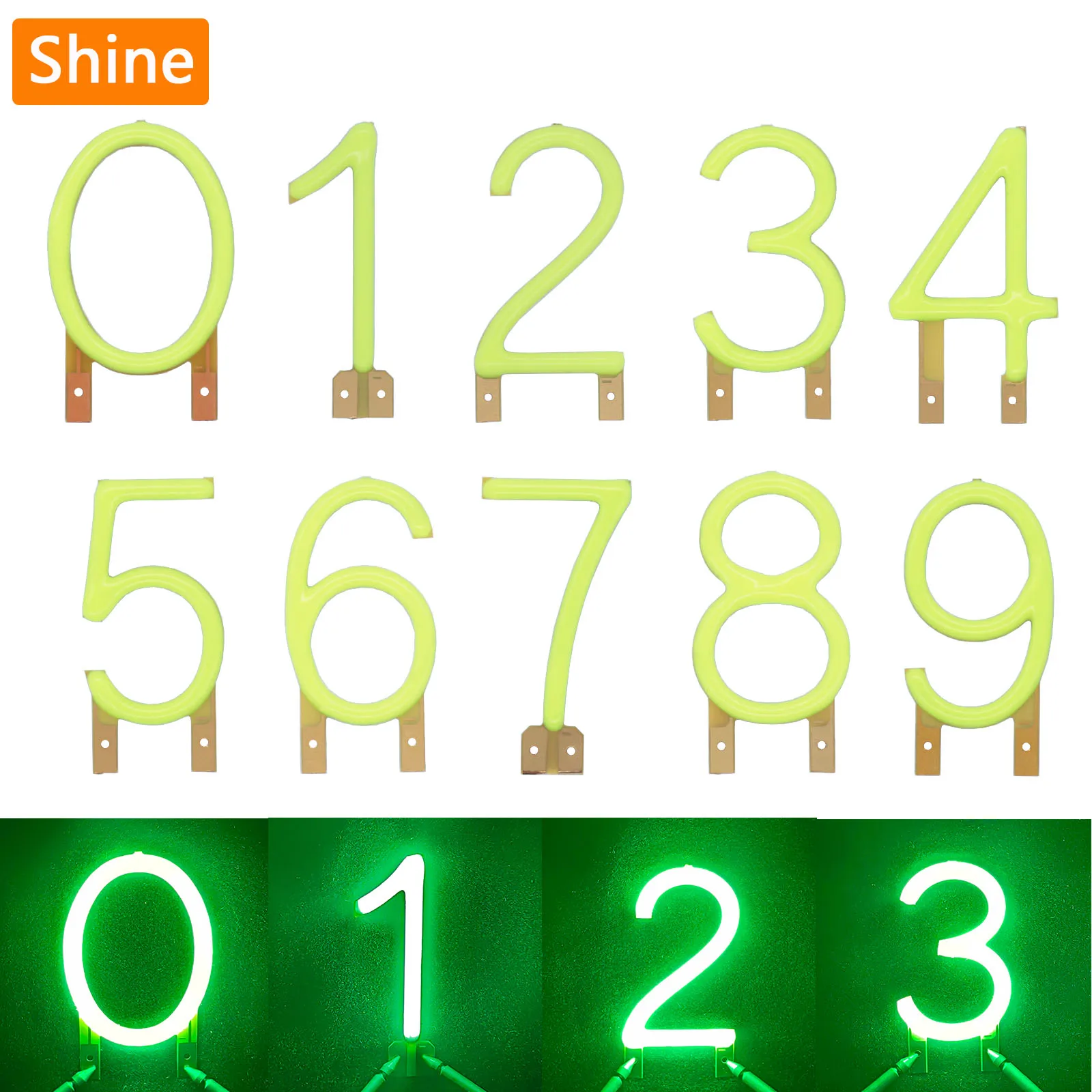 Green LED Number Filament 0123456789 LED COB DC3V Candle LED Diodes For Wedding Holiday Party Decoration Lamp Accessories DIY