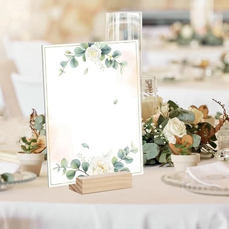 أصحاب بطاقة مكان الخشب ، أصحاب علامة الخشب ، حامل رقم الجدول ، حامل الصورة ، اسم العمل ، وسهلة الاستخدام ، 10 قطعة