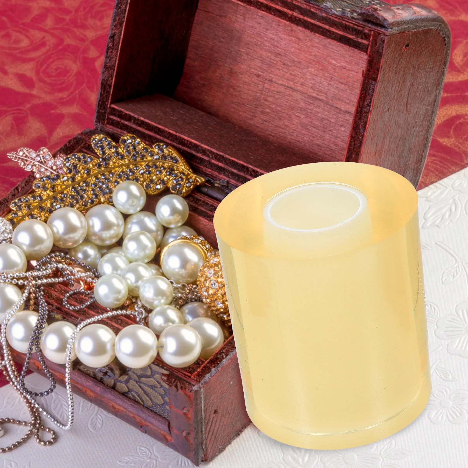 

1 Roll Anti Static Protective Film Tape For Jewelry Repair Light Weight High Transparency Guard Against Scratches Fingerprints