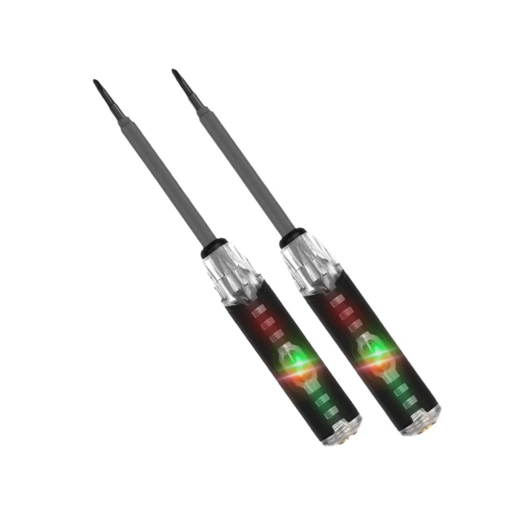 Electrician Circuit Test Pen with Insulated Handle Live Neutral Wire Identification and Cross Double Screwdriver 165mm