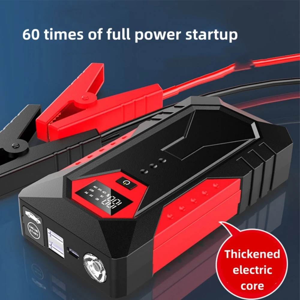 New 22000mAh Portable Car Jump Starter Power Bank Car Booster Charger 12V Starting Device Petrol Diesel Car Emergency Booster