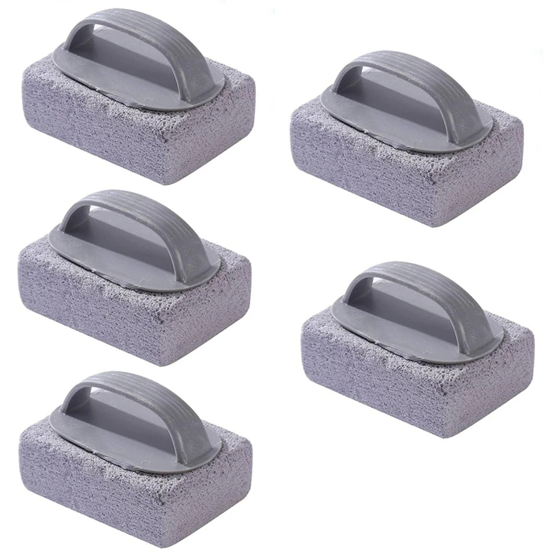 5PCS Hand-Held Pools Pumice Stone, Pool Cleaning Blocks With Handle, Swimming Pumice Pool Tile Stone For Clean Pool Tile