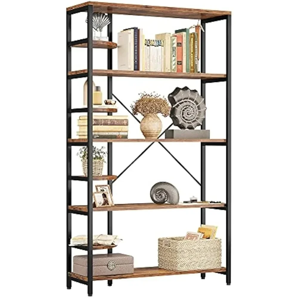 dustrial Bookcases and Bookshelves Corne, Storage Rack Plant Stand Corner Ladder Shelf for Living Room,Office, Kitchen