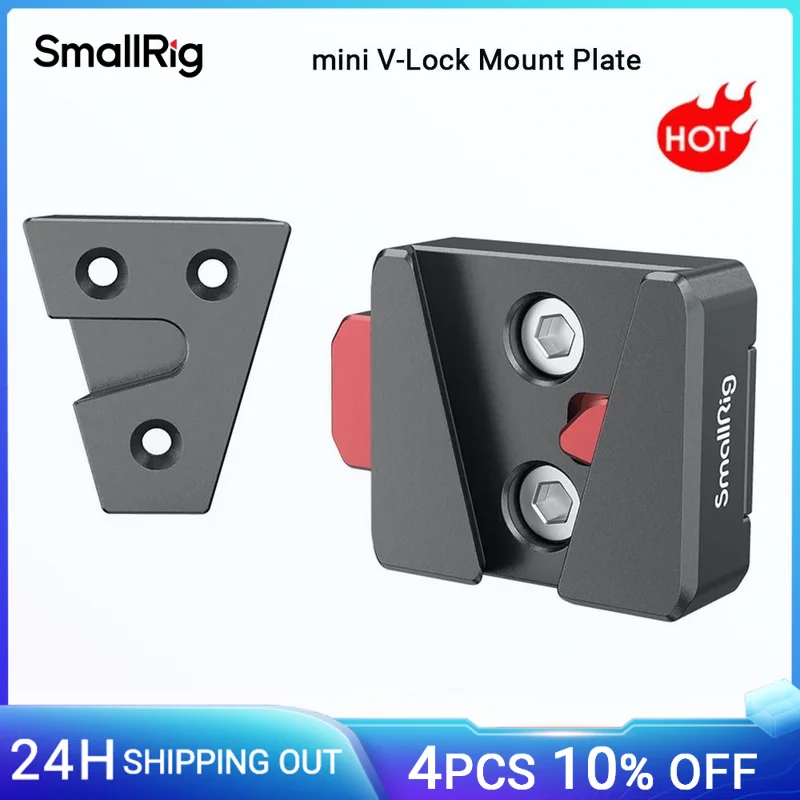 SmallRig Mini V-Lock Assembly Kit, V Mount Battery Plate, Quick Release Set with 1/4