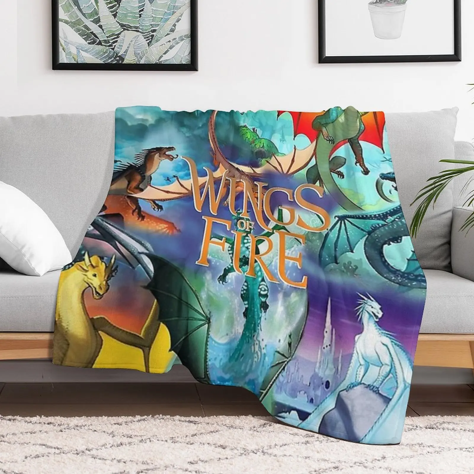 Wings of fire all dragon Series Throw Blanket