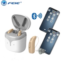 Digital Rechargeable Hearing Aids With Bluetooth low Energy APP Control Mild To Moderate Hearing loss Invisible Noise Reduction