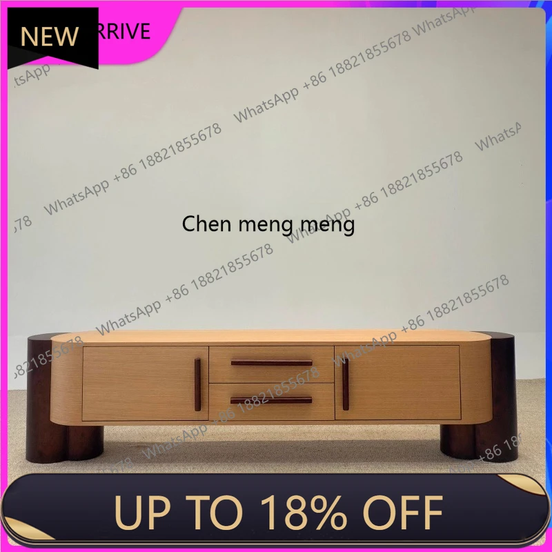 

C88 Medieval style, household solid wood TV cabinet, modern, creative log style storage drawer cabinet