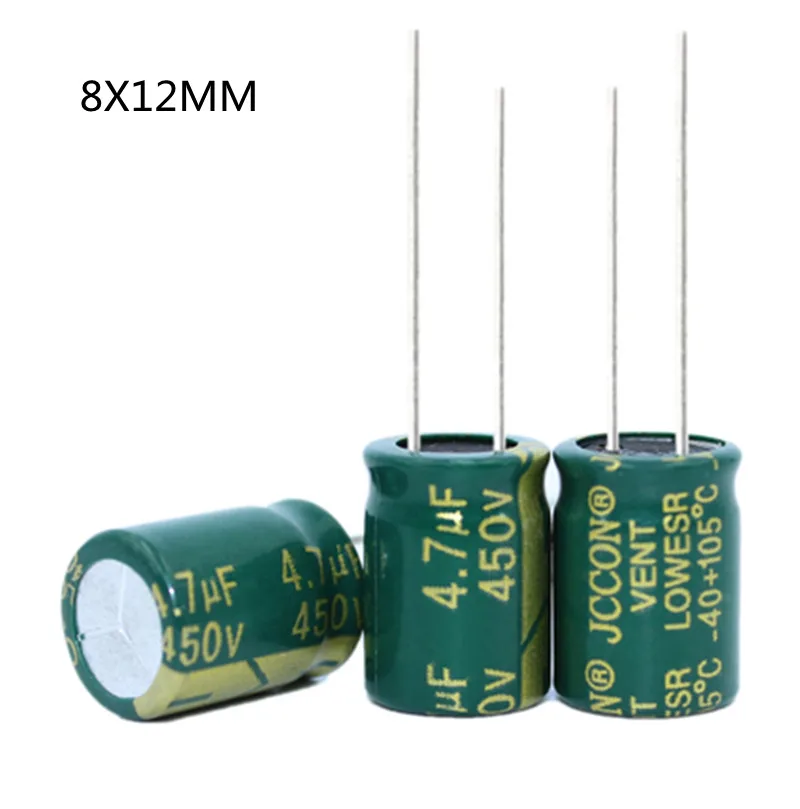 500pcs/lot  Electrolytic Capacitor 4.7uF 450V 10mm*13mm best quality New