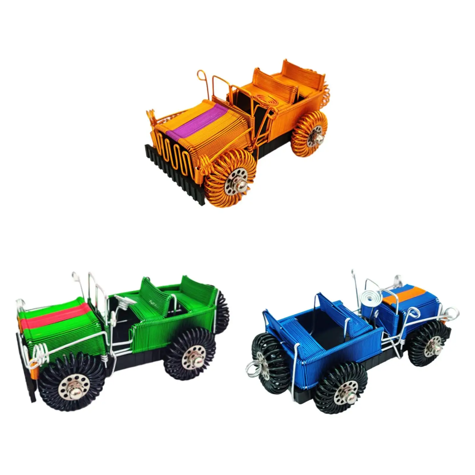 Jeep Model Beeldje DIY Creatieve Voertuigen Nieuwigheid Kunstwerk Verjaardagscadeau Collectible Jeep Model DIY Craft Bureau Standbeeld Ornament