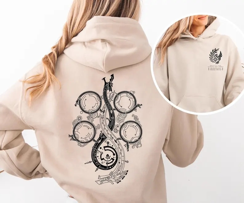 เสื้อฮู้ดลายการ์ตูนมอนสเตอร์ฮันเตอร์สุดฮิตปี 2025 ทรงหลวม สไตล์ลำลอง ยูนิเซ็กส์ แฟชั่นสตรีทเท่ๆ ทรงโอเวอร์ไซส์ เสื้อฮู้ดกีฬา