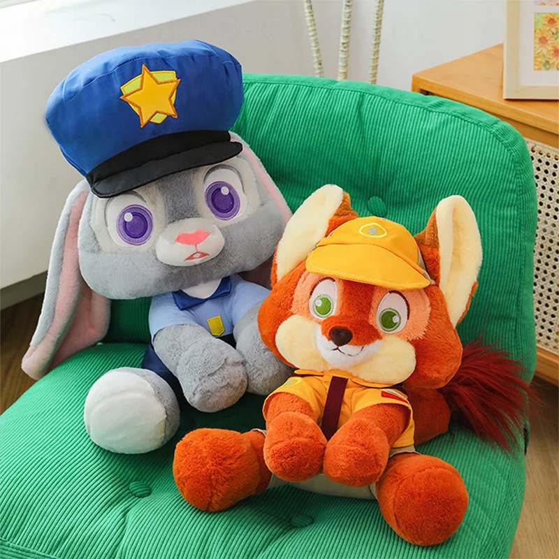 

Милые плюшевые игрушки «Зверополис» Ник и Джуди, мягкие куклы-животные для детей, подарок на день рождения, Рождество, свадебная подушка-наполнитель для кровати, мягкая игрушка