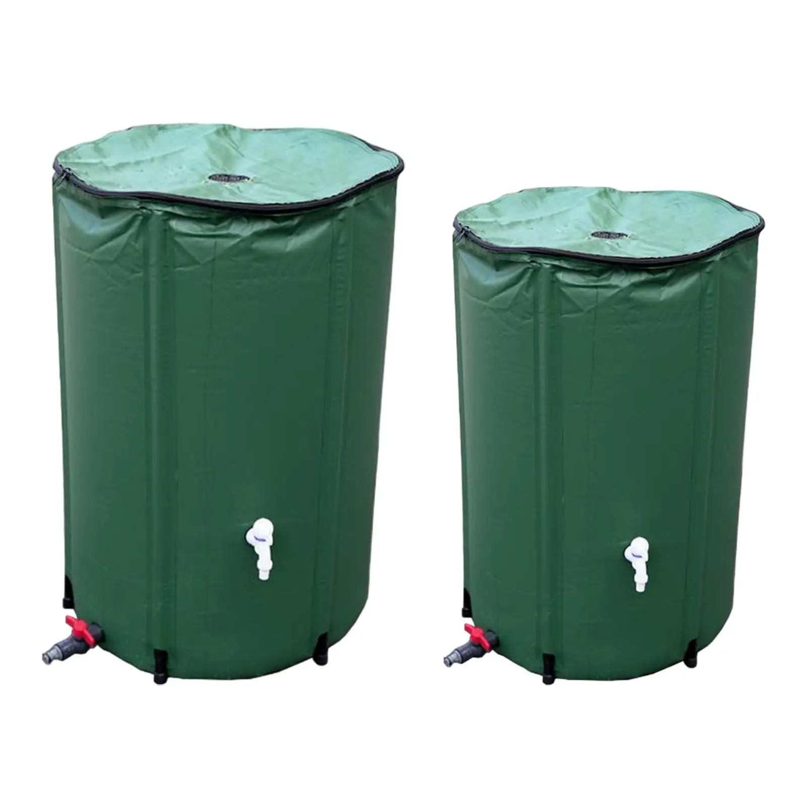 Collapsible Rain Barrel, Water Storage Container, Foldable Portable PVC with