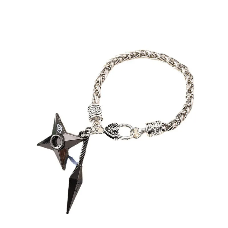 New NARUTO Uzumaki Naruto Uchiha Sasuke Exquisite Fashion Bracelet High Color Value Anime Peripheral Cartoon Couple Bracelet
