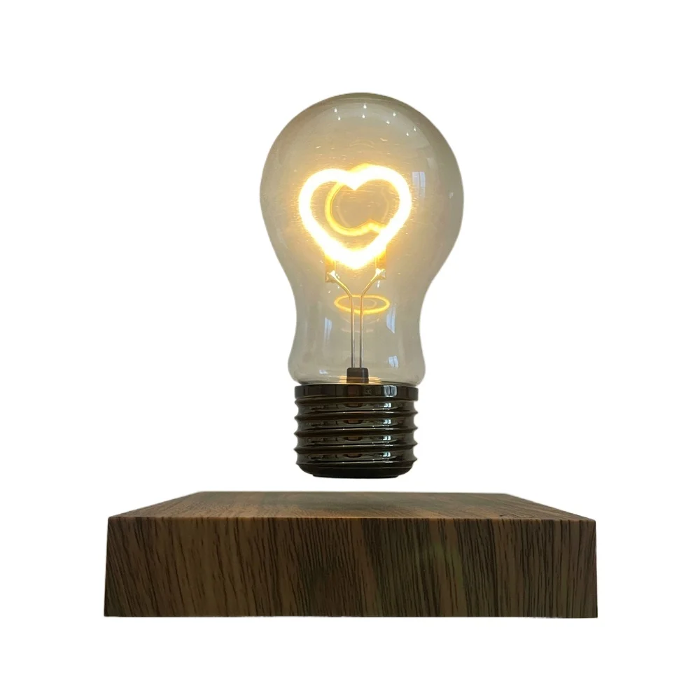 New floating light bulb T manufacturer price Maglev light bulb hot sale Mini heart floating light bulb