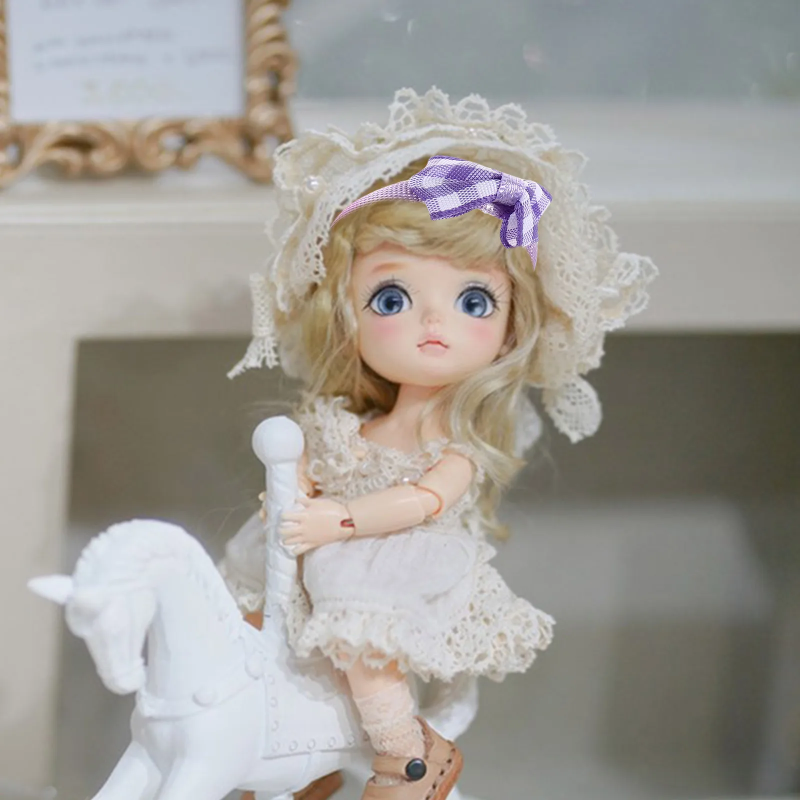 5 stuks poppenhuis handgemaakte haaraccessoires mini-hoofdband set voor kinderen aankleden doe-het-zelf decoratieve banden hoofdband voor meisje