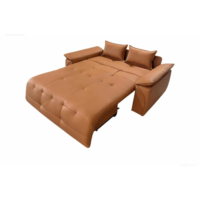 Luxury Modern Italian Design Leather Sectional Sofa 366cm Length Home Furniture Couches Full Leather Stylish Sofas