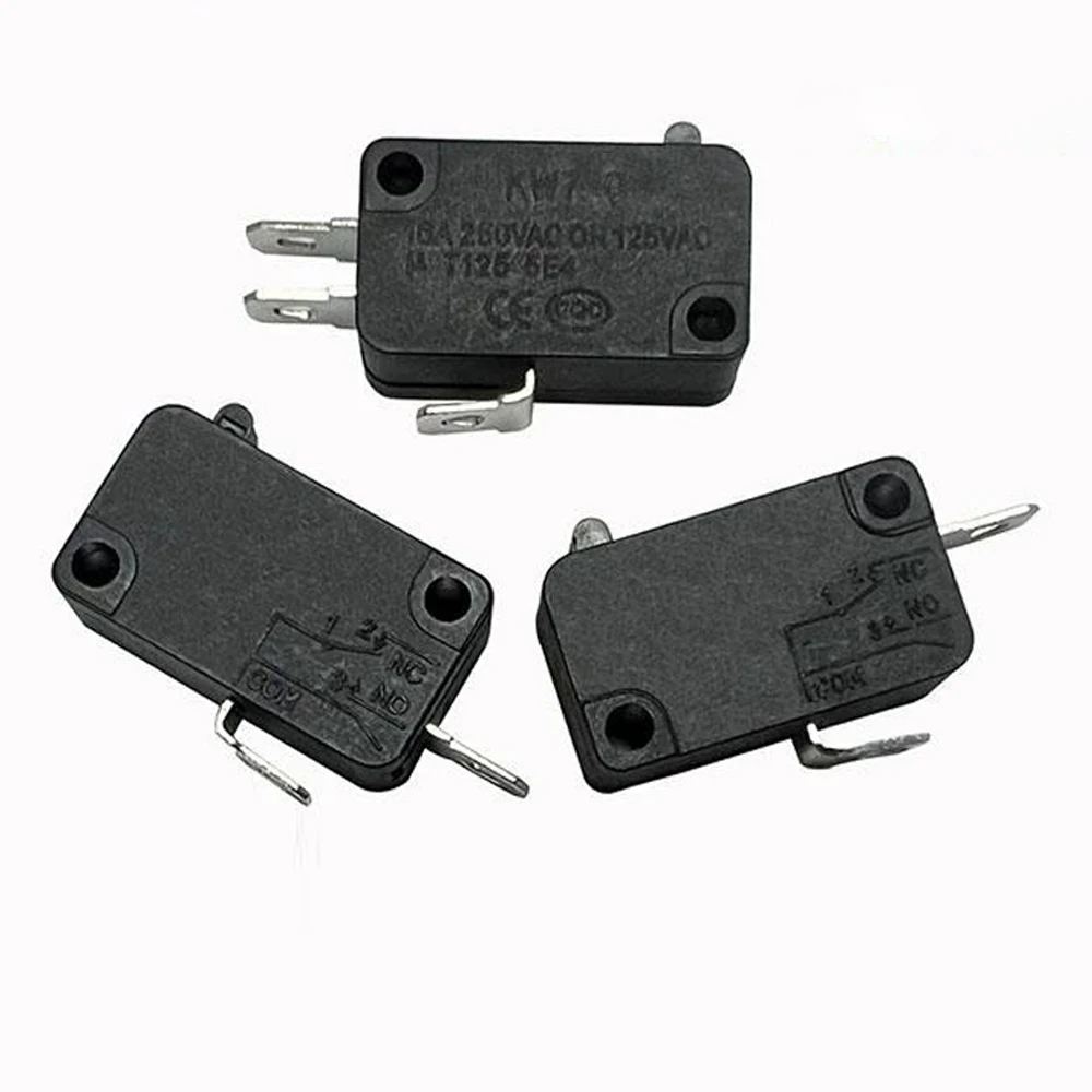 

1Pcs KW7 16A Small Switch Microwave Oven Switch 2/3 Foot Door Control Small Micro-Switch for Galanz Microwave Oven Accessories