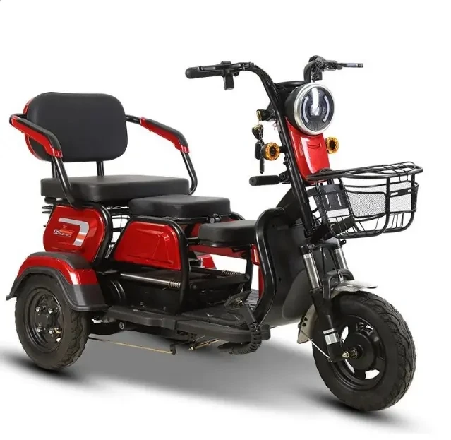 Hot Sales Electric 3 Wheels Mobility Scooter Tricycle 600W Cargo E Bike Accept Customization