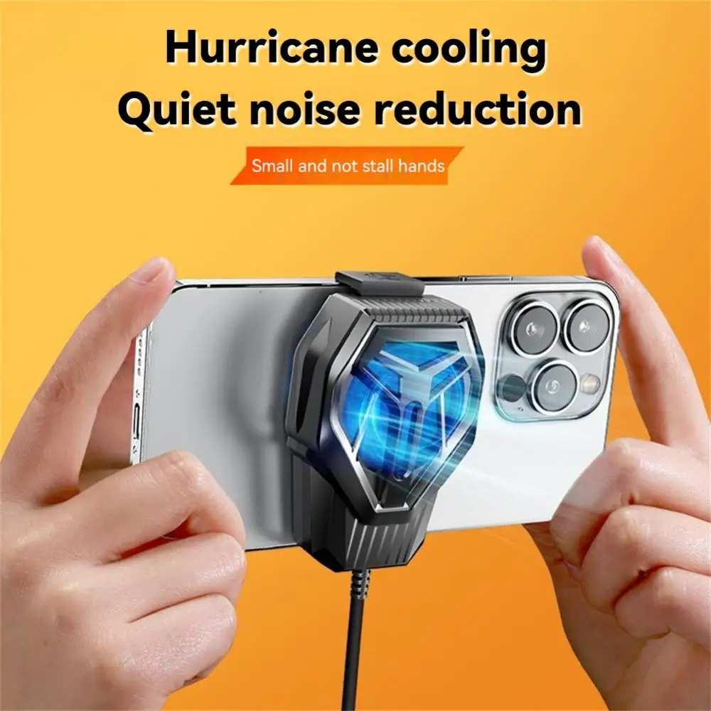 Mobile Phone Cooler Professional Silent Turbo Fan Heat Dissipation Fast Cooling Mobile Phone Accessories Phone Game Cooler Mini