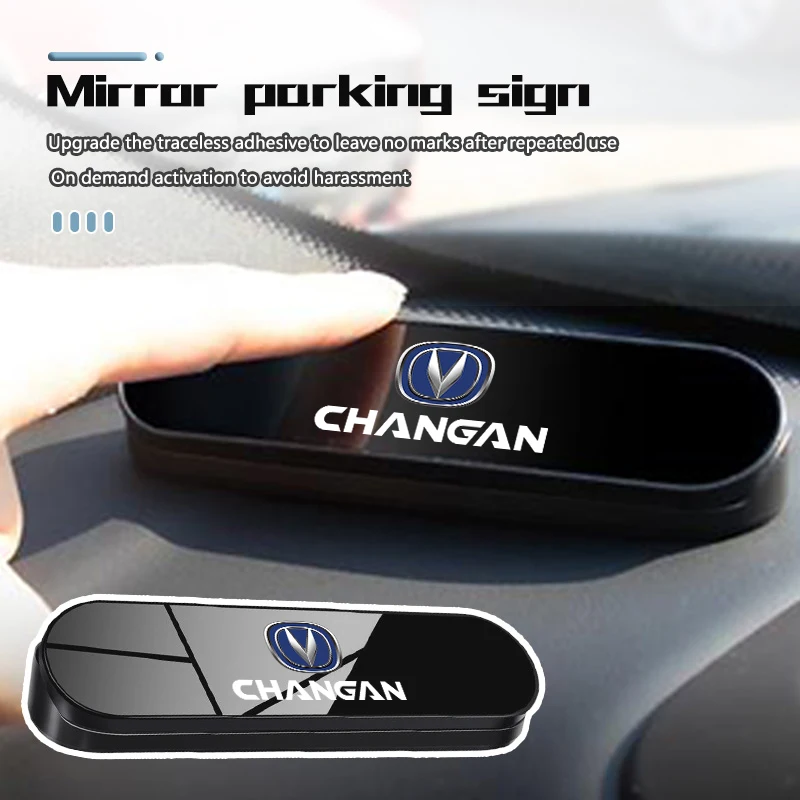 

For Changan Hidden Mobile Phone Number Plates Car Logo Temporary Parking Signs Accessories Raeton PLUS Eado CS35 CS15 CS95
