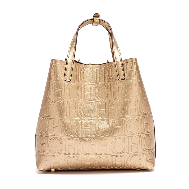 

CH 2026 Новая модная классическая женская винтажная сумка-ведро: минималистичная, универсальная, вместительная