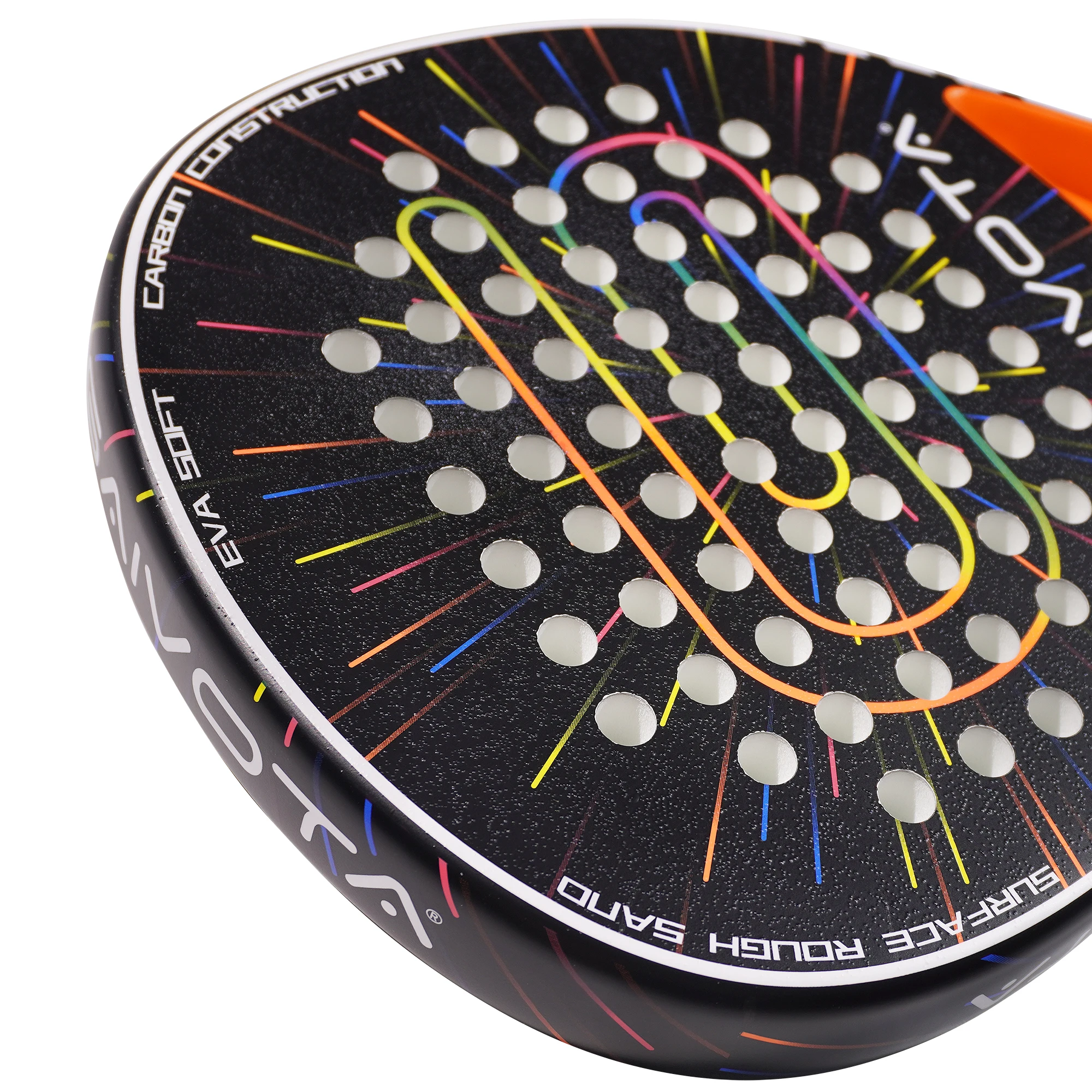 GAIVOTA 2026 Orange KD100Padel Tennisschläger, Carbonfaser-Angriffsschläger, raue Oberfläche, für Anfänger bis Fortgeschrittene Spieler – Detail 6