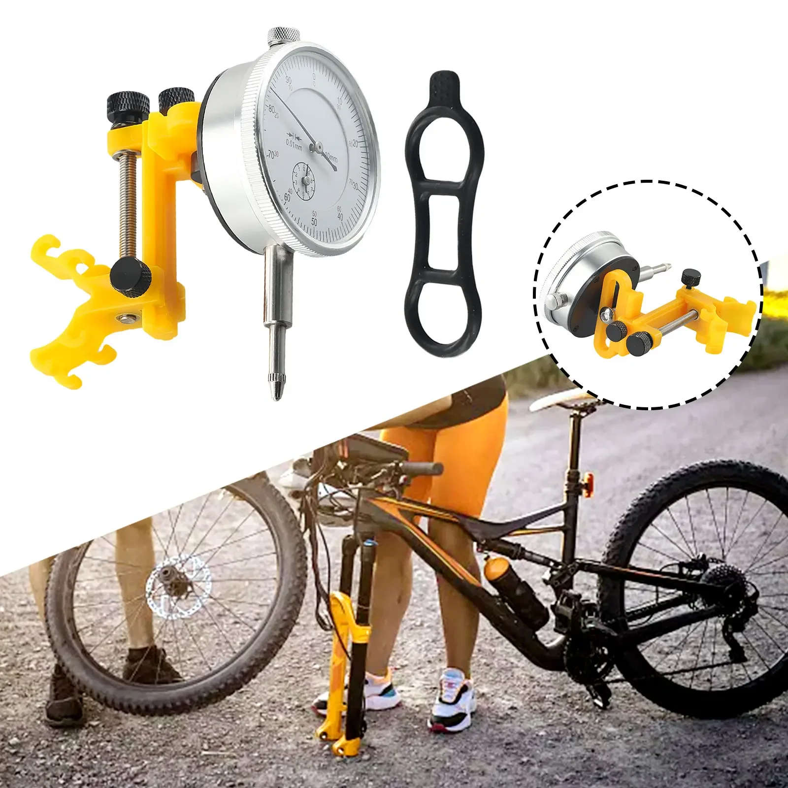 Bicycle Wheel Truing Stand Bike Rims Adjustment Tools Percentage Indicator Bike Wheel Repair Tools Remove Wheel Buckles