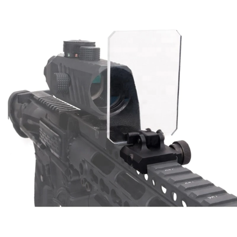 20mm Mounted Sight Protector Transparent Scope Lens Protector Square Foldable Lens Cover Shield, Screen Protector