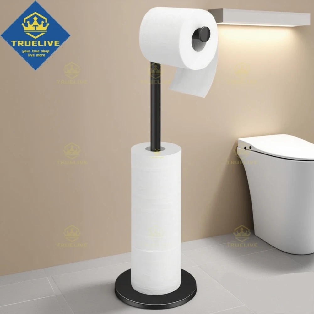 

Держатель для бумажных полотенец Ванная комната Напольный держатель для туалетной бумаги из нержавеющей стали Однополюсная кухонная напольная полка Сантехника для ванной комнаты
