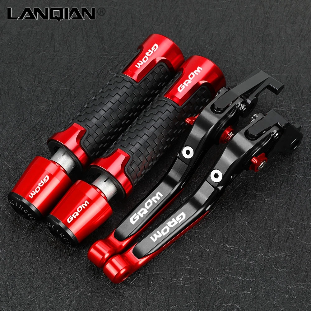 

Motorcycle Foldable Brake Clutch Levers 22MM 24MM Handlebar Knobs Handle Grips Ends For HONDA MSX125 GROM MSX 125 2013-2023