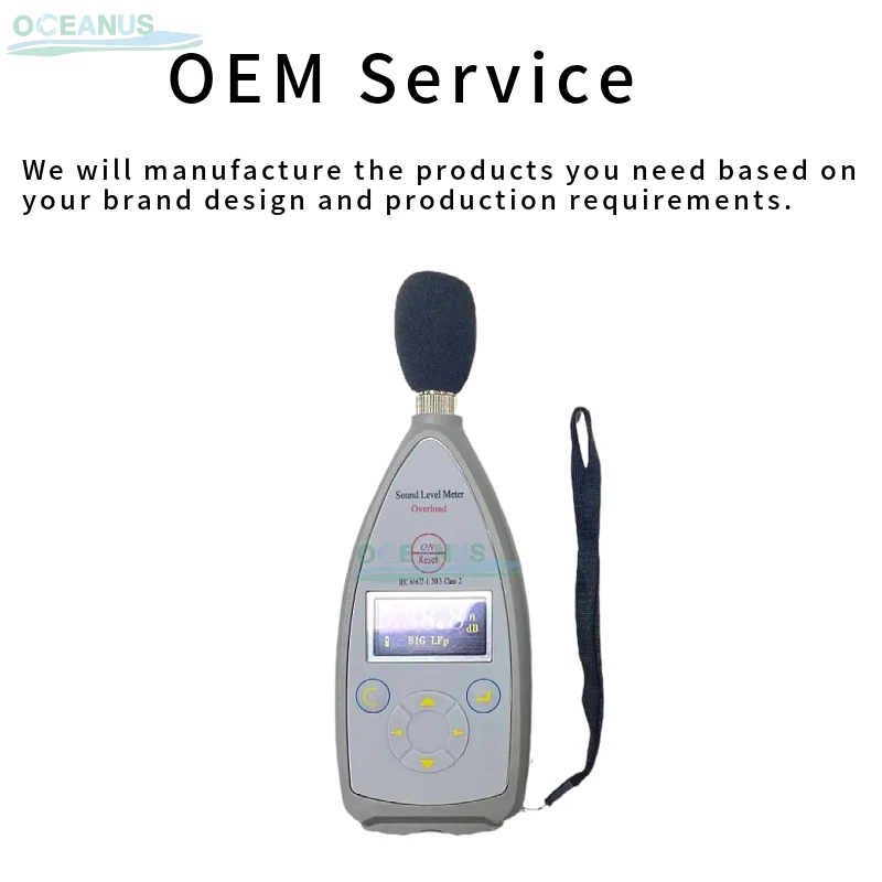 OC-5636-4 Digital  Class2 Sound Level Meter  30-130dB with Data Logger in Factory Noise Investigations