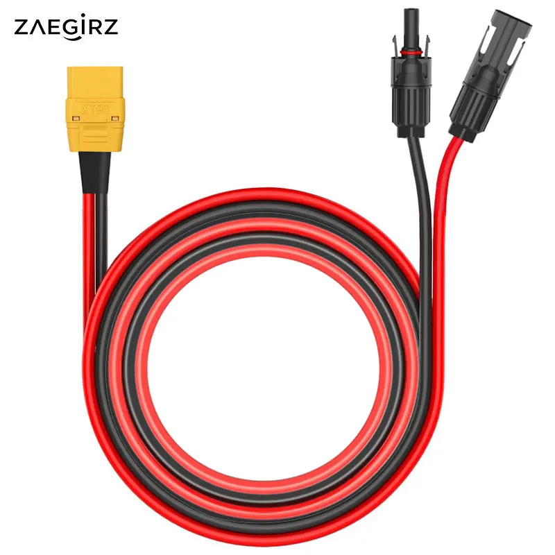 

2m 1m XT90 Female to Solar Extension Cable for Bluetti AC200/AC200L/AC200P/AC200Max SOLARPLAY Q2501 etc. Solar Generators.