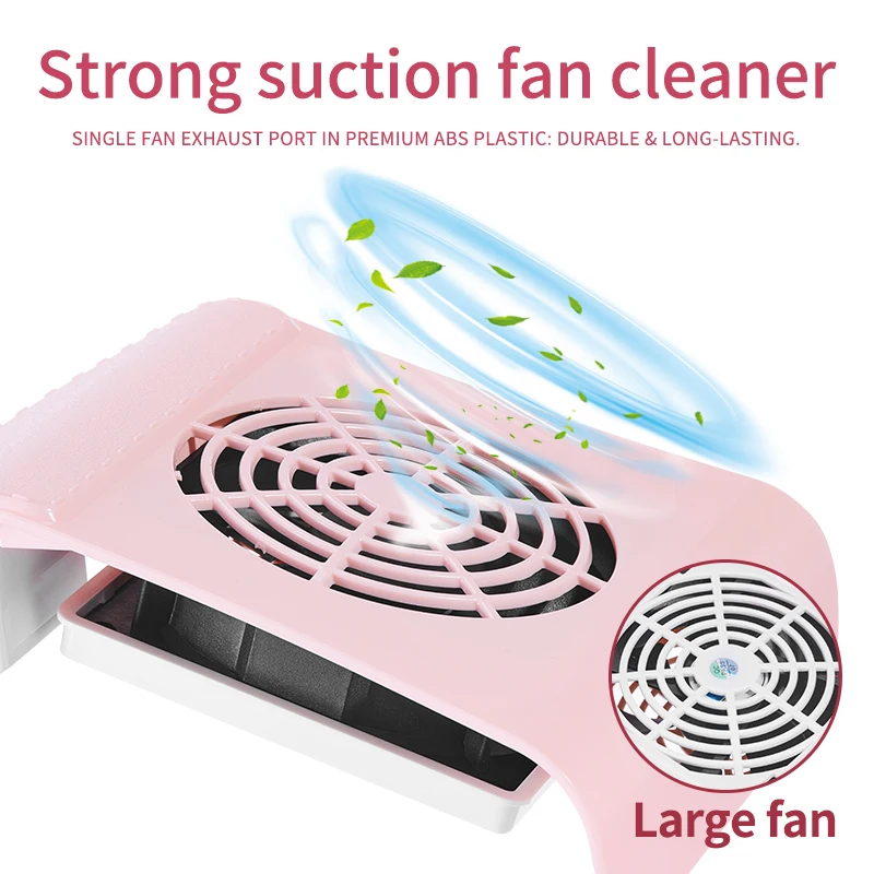 Colector de polvo de uñas profesional, aspirador de uñas de poco ruido, herramienta de arte de uñas de gran potencia, aspirador de uñas para salón de uñas