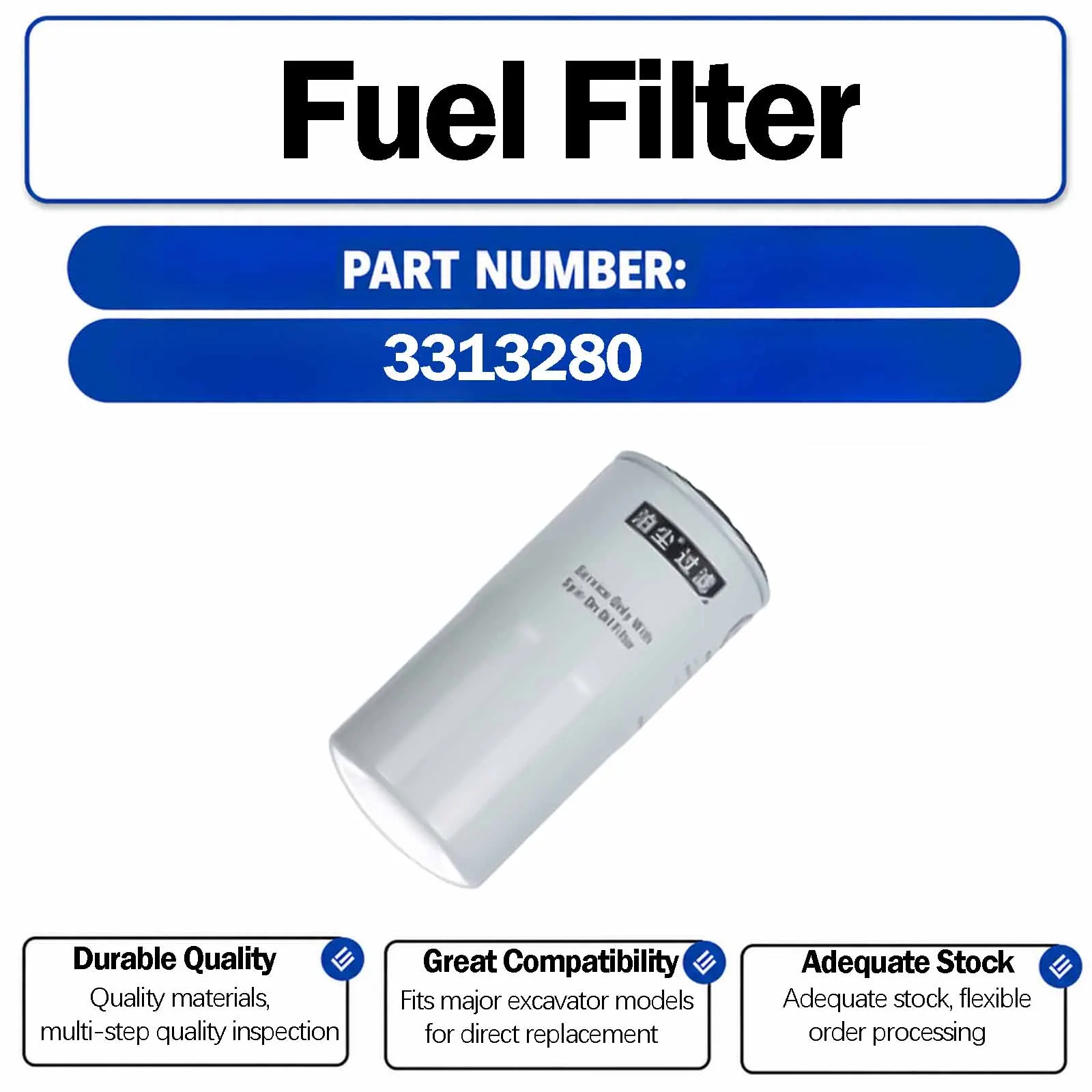 Oil Filter CJ-618X For Hitachi EX1100 EX1800 EX1800-2 EX3500 EX3500-2/3 Crawler Excavators